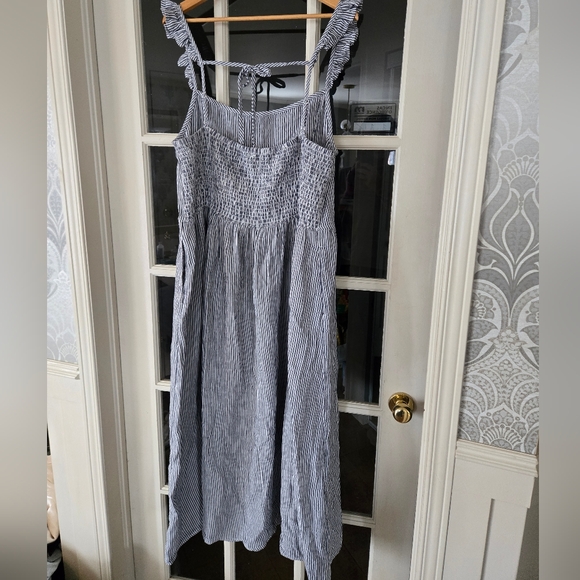 Aerie Navy and White Striped Dress - Picture 3 of 5